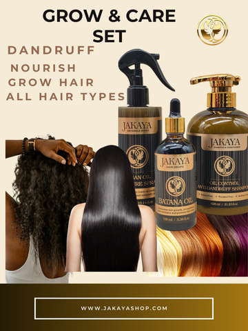 Natural Dandruff Defense Shampoo Set: Eliminates Flakes • Strengthens Hair • Accelerates Growth