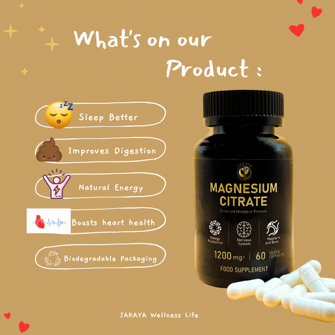 Jakaya Magnesium Citrate – Enhanced Absorption Formula